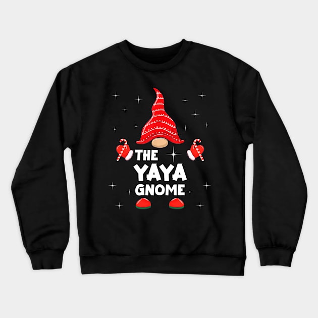 The Yaya Gnome Matching Family Christmas Pajama Crewneck Sweatshirt by Foatui